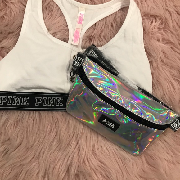 PINK Victoria's Secret Handbags - • Vs Pink | Iridescent Fanny Pack •